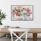 Hope Springs Floral by Mary Parker Buckley 23-in. W x 16-in. H. Canvas Wall Art Print Framed in Grey